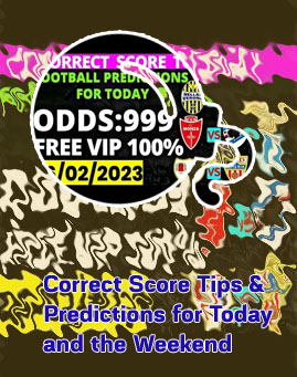 Prediction today football correct score