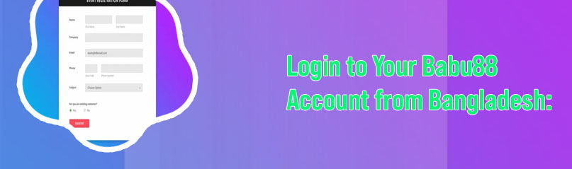 Register new babu88 account